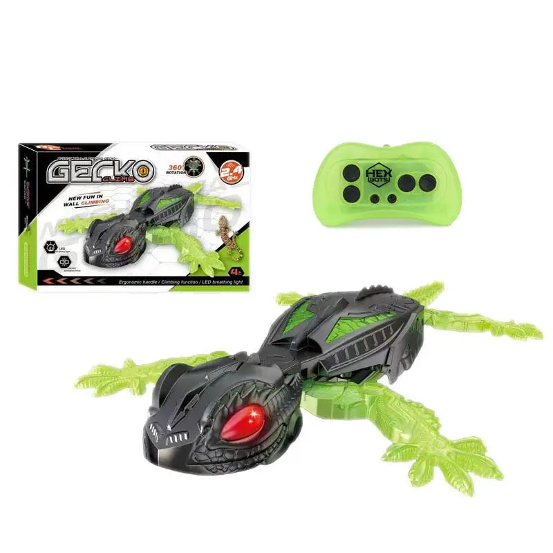 jouet aavion lézard vert noir avec boite et télécommande