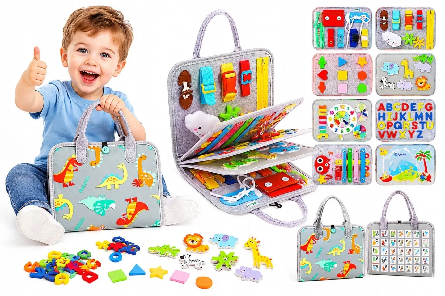 livre sensoriel montessori dinausore