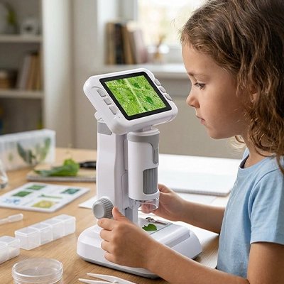 Microscope enfant blanc
