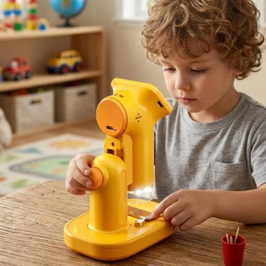 Microscope enfant jaune