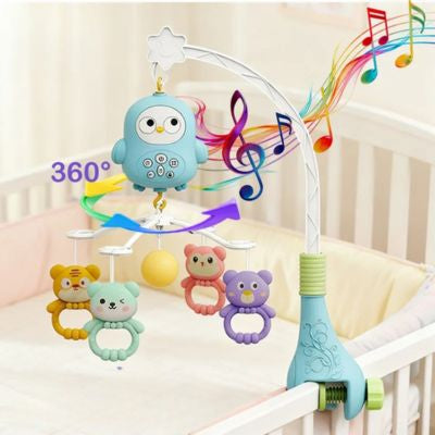 mobile bebe lumineux avec rotation 360 degrés