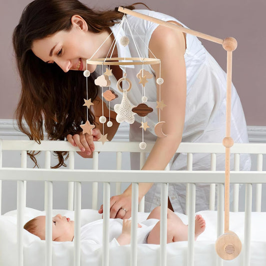 Mobile en bois bebe - Lapin
