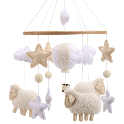 mobile pour bebe mouton et étoile