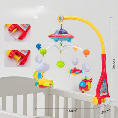 mobile bebe musical lumineux avec rotation 360 degrés-avion
