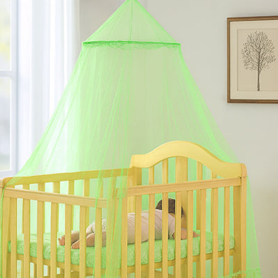 Ciel de lit vert- Moustiquaire berceau bebe