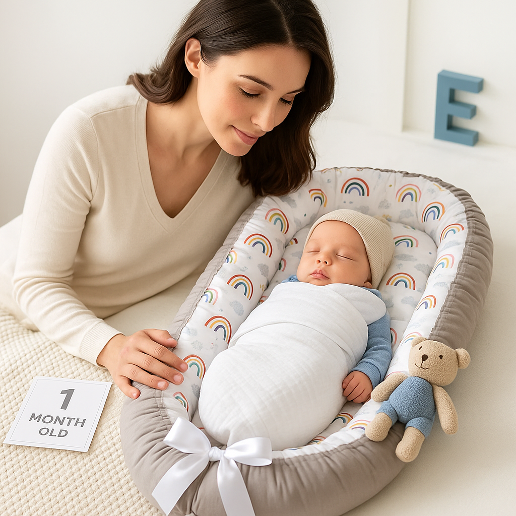 nid bébé arc-en-ciel