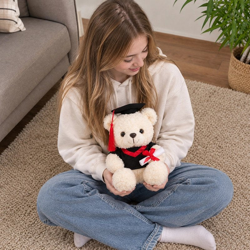 Ours en peluche rouge