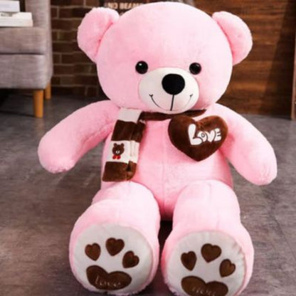 ours en peluche rose