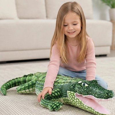 Peluche crocodile écologique