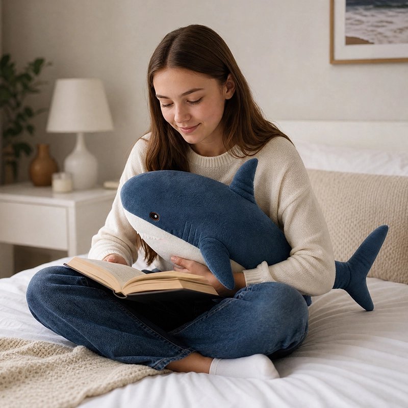 Peluche requin doux