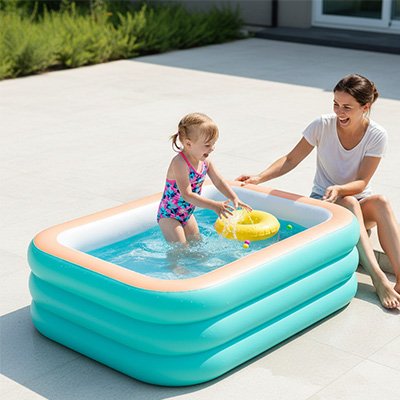 Piscine gonflable pour l'été