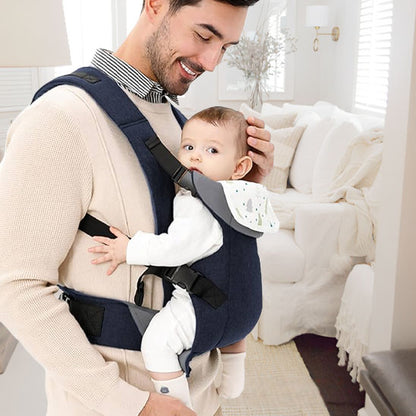porte bebe avec bébé-intérieur-position ventrale et pas tient sa tête