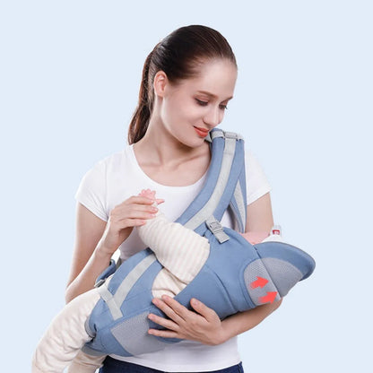 porte bébé bleu