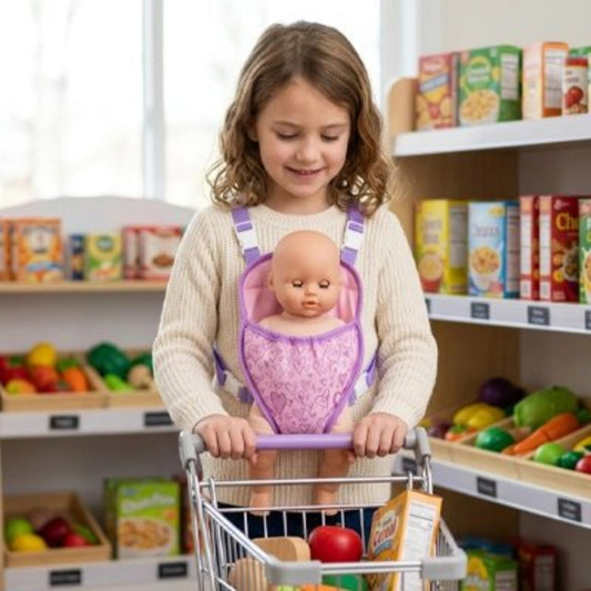 Porte bebe poupee mauve