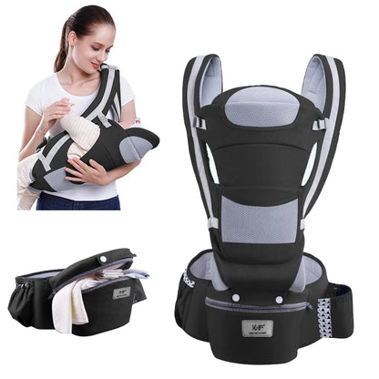 porte bebe solide noir gris solide