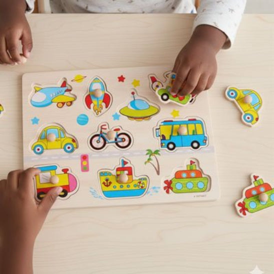 Puzzle bois solide