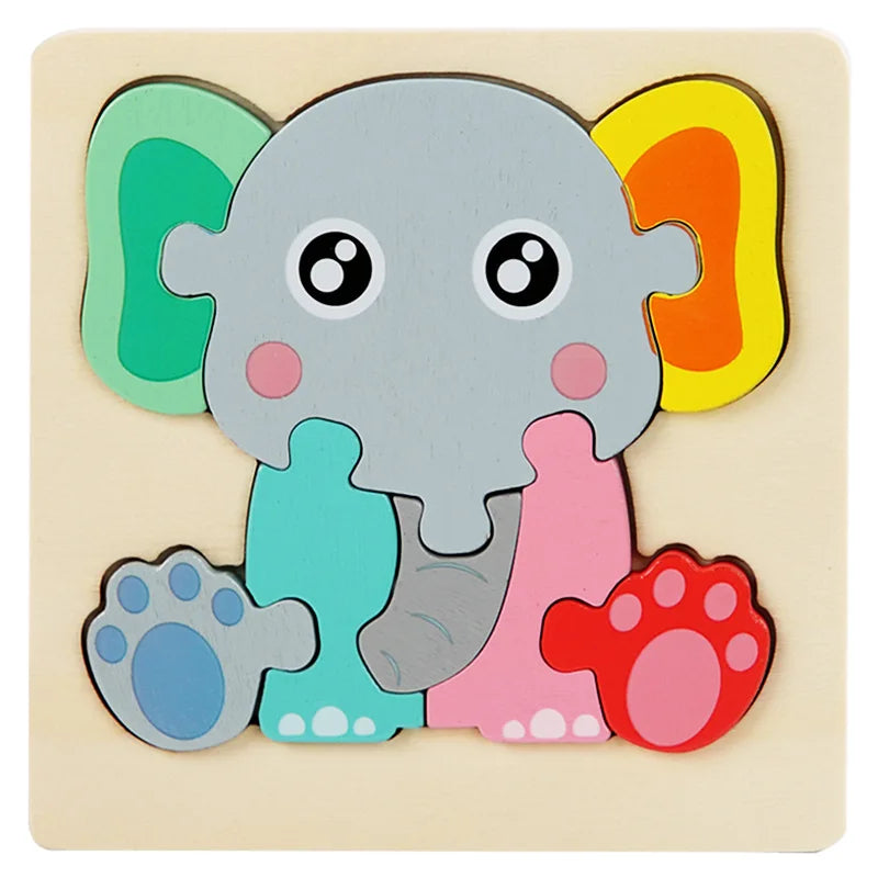 puzzle en bois éléphant