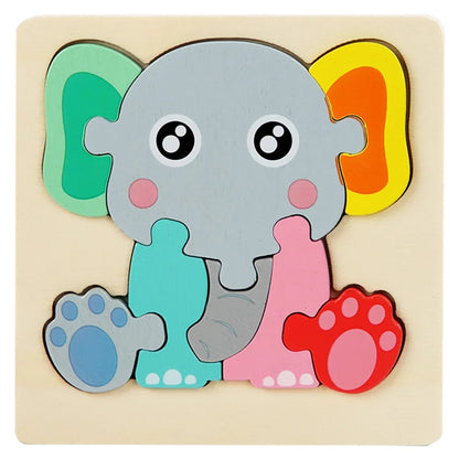 puzzle en bois éléphant