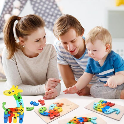 Puzzle enfant parents bébé jouet