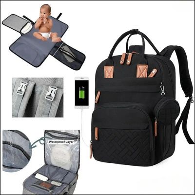 sac-a-dos-a-langer-noir-bébé