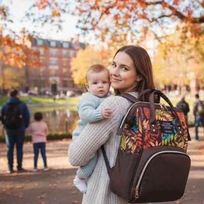 Sac a langer marron