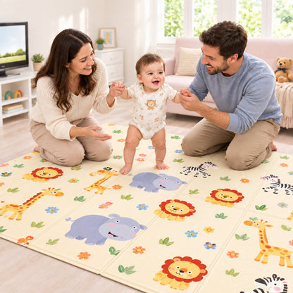 Tapis bebe animaux zoo