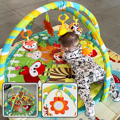 tapis-d_éveil-avec-bébé-avec-animaux-