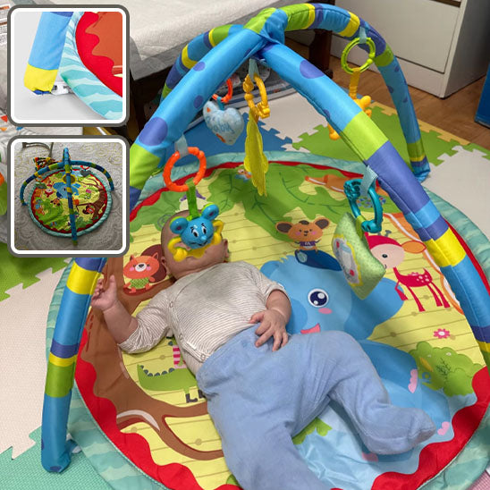 tapis-d_éveil-avec-arche-pour-bébé-allongé-sur-dos