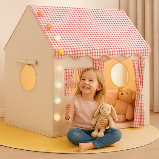 Tente enfant rose et blanc