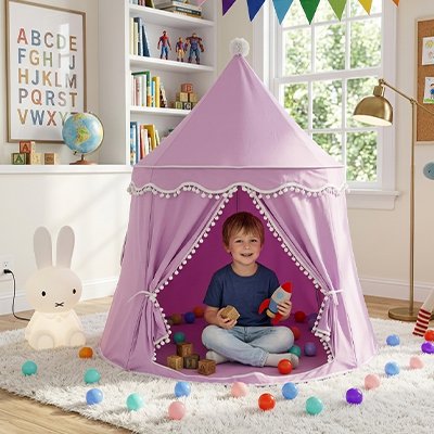 Tente enfant joue interieur