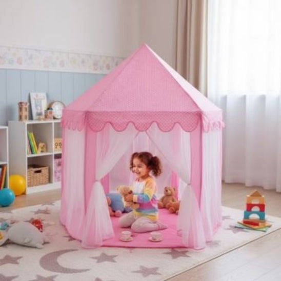 Tente pour enfant rose pour chambre fille