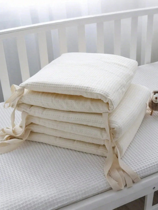 tour de  lit  blanc doux