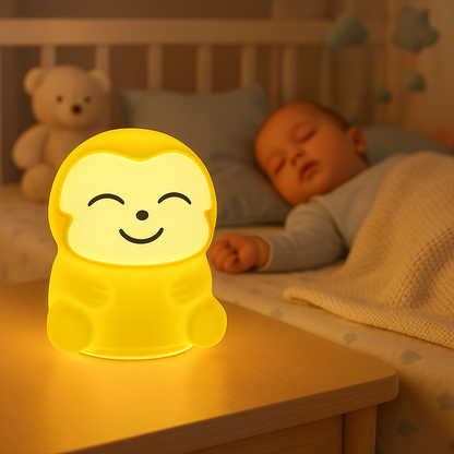 Veilleuse bebe singe -rechargeable USB –Douceur, lumière apaisante et sécurité pour bébé