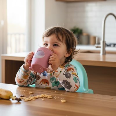 Verre bebe pour favoriser l'autonomie