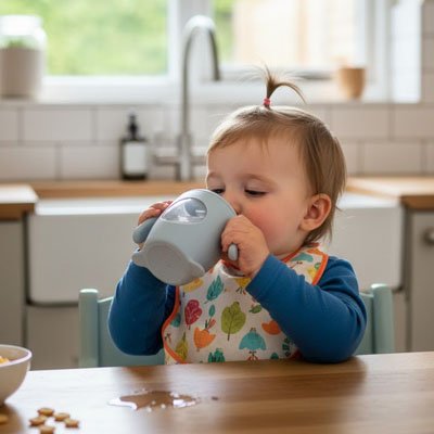 Verre bebe pour l'apprentissage