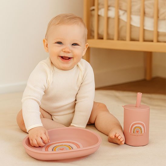 Verre bebe rose antifuite