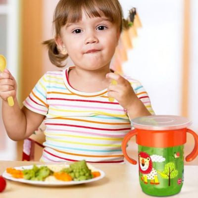 verre bebe anti fuite avec double poigné