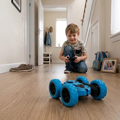 Voiture télécommandée enfant bleu