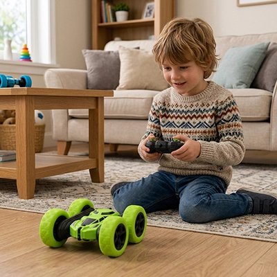 Voiture télécommandée enfant vert