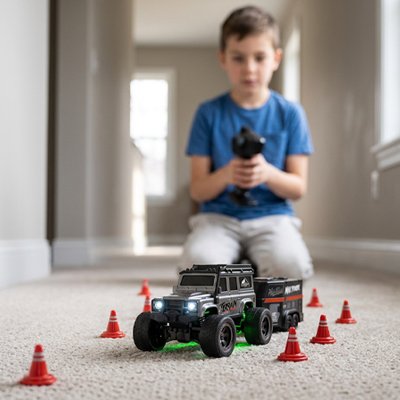 Voiture télécommandée enfant gris