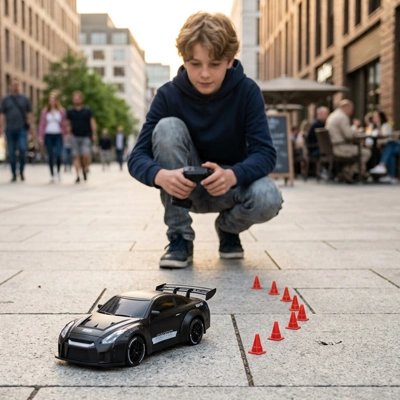 Voiture télécommandée enfant noir